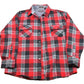 Vintage 1990s Northwest Territory Plaid Lined Button Up Shirt Men's Large from propervintagecanada
