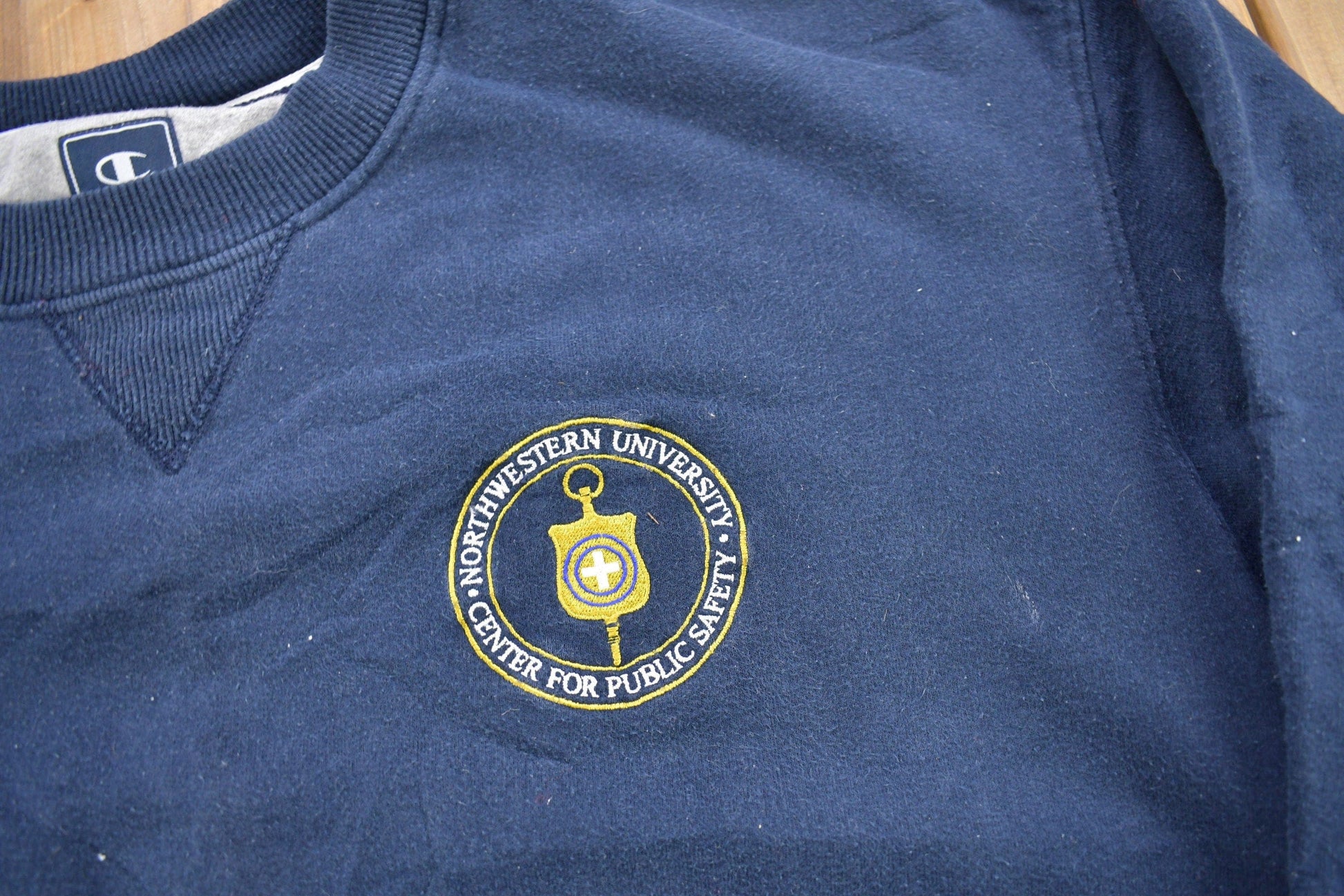 Vintage 1990s Northwestern University Collegiate Champion Crewneck Men's XL from propervintagecanada