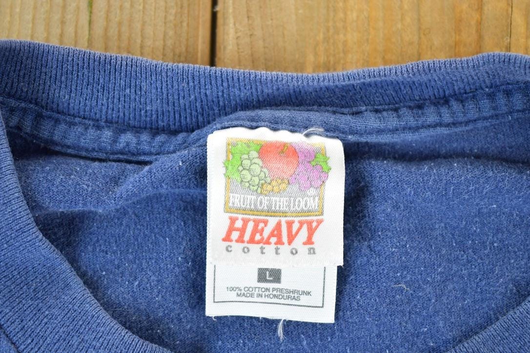 Vintage 1990s Norwegian Wind Yachting Souvenir Single Stitch Graphic Print T-Shirt Men's Large from propervintagecanada