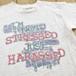 Vintage 1990s Not Stressed Just Harassed T-Shirt Men's L from propervintagecanada