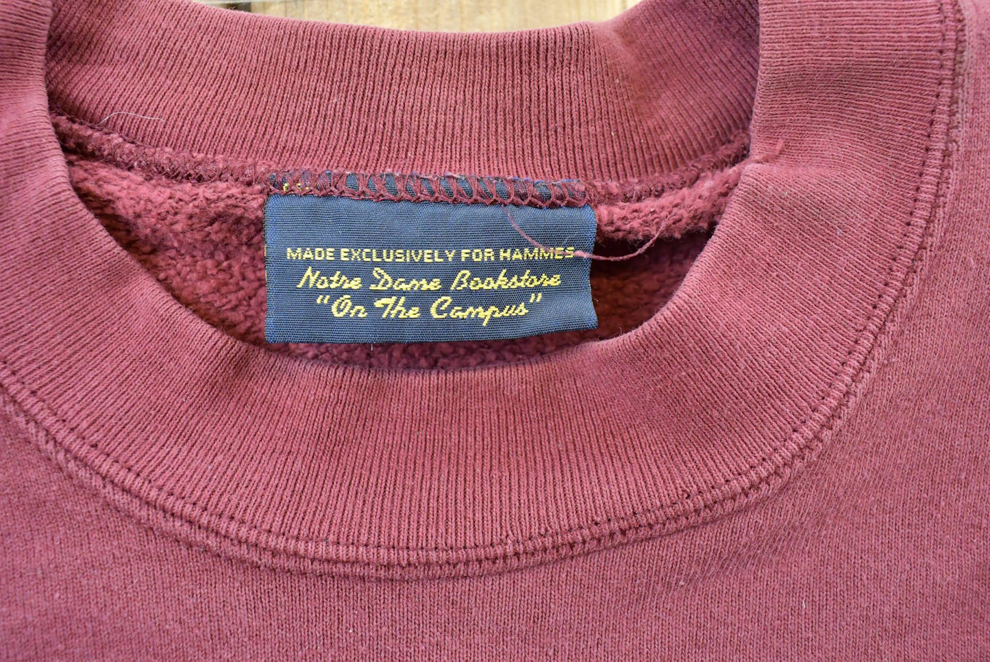 Vintage 1990s Notre Dame Fightin Irish Paisley Logo Collegiate Crewneck Sweatshirt Men's M from propervintagecanada