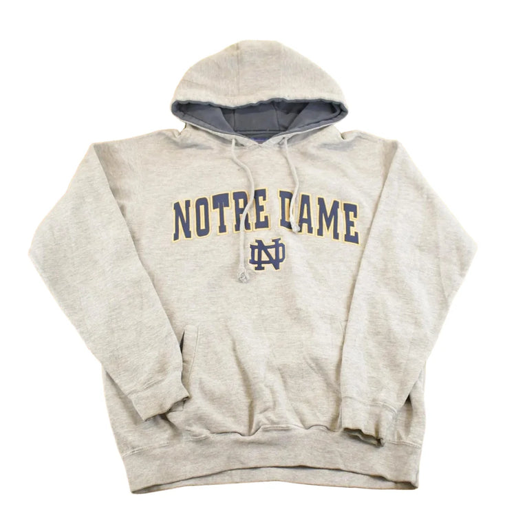 Vintage 1990s Notre Dame Hoodie Sweatshirt Men's S from propervintagecanada