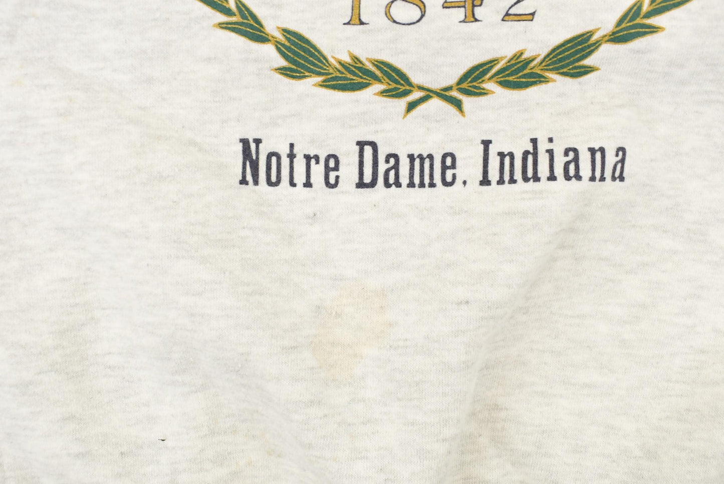 Vintage 1990s Notre Dame University Collegiate Crewneck Sweatshirt Men's Large from propervintagecanada