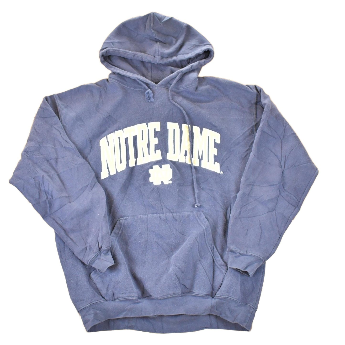 Vintage 1990s Notre Dame University Hoodie Sweater Men's L from propervintagecanada