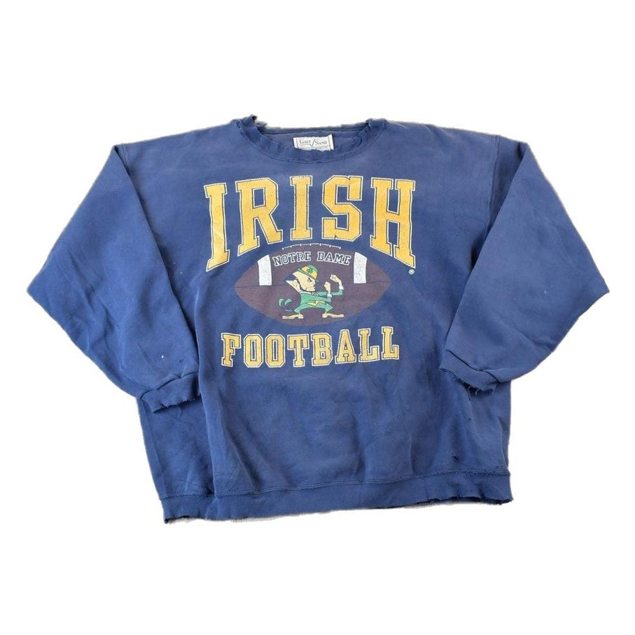 Vintage 1990s Notre Dame University Irish Football Galt Sand Collegiate Crewneck Men's XL from propervintagecanada