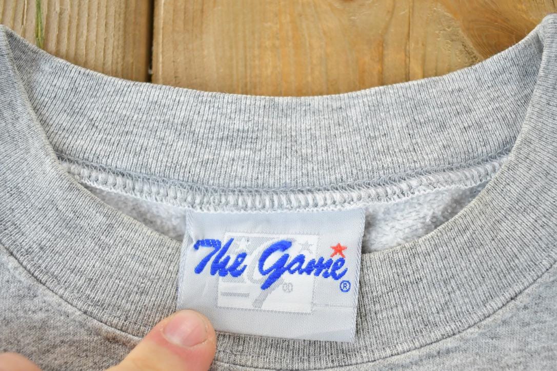 Vintage 1990s Notre Dame University The Game Crewneck Made In USA Men's XL from propervintagecanada