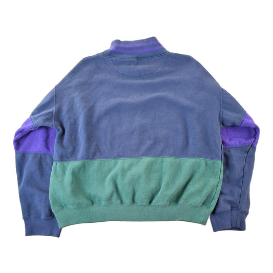 Vintage 1990s Nucleas Color Blocked Mock Neck Sweatshirt Women's Large from propervintagecanada