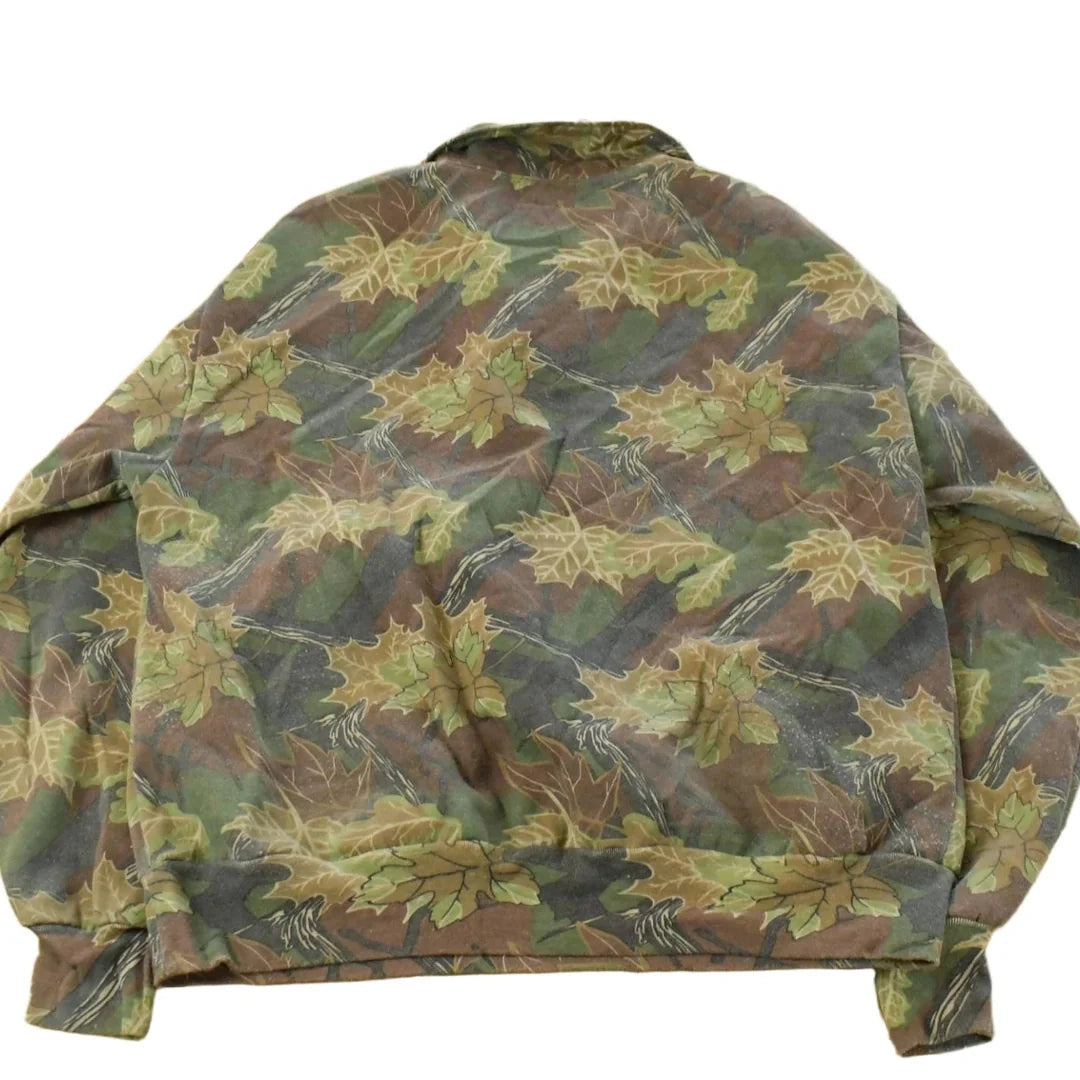 Vintage 1990s Nunavut Hunter Tree Camo Quarter Zip Sweatshirt Men's XL from propervintagecanada