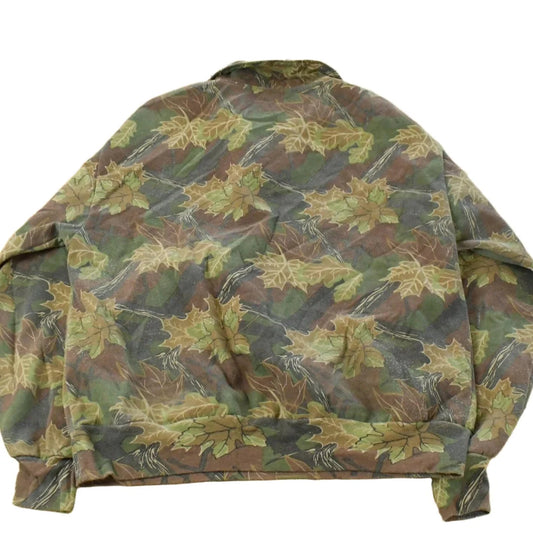 Vintage 1990s Nunavut Hunter Tree Camo Quarter Zip Sweatshirt Men's XL from propervintagecanada