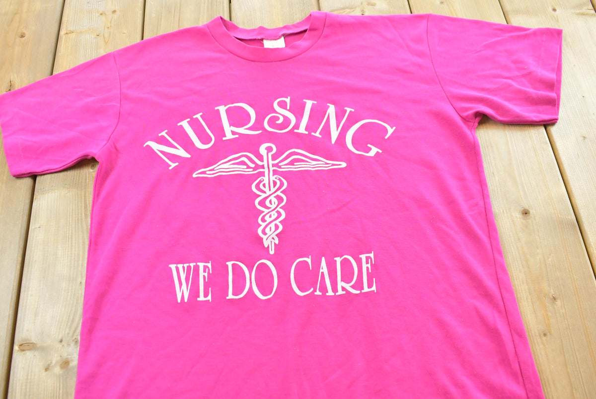 Vintage 1990s Nursing Healthcare Graphic T-Shirt Mens L from propervintagecanada