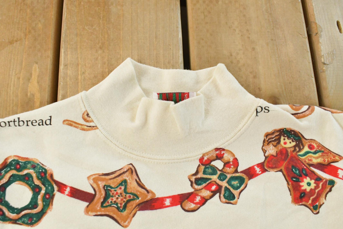 Vintage 1990s Nutcracker Mock Neck Christmas Crewneck Sweatshirt Men's M from propervintagecanada