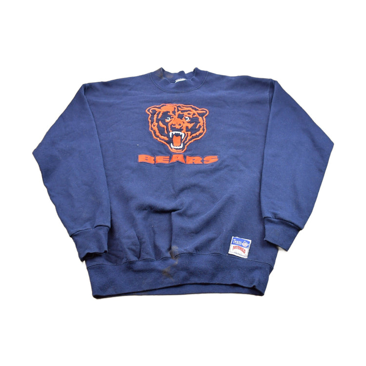 Vintage 1990s Nutmeg Chicago Bears NFL Embroidered Crewneck Sweatshirt / 90s Crewneck / Souvenir / Athleisure / Streetwear / Made In USA from propervintagecanada