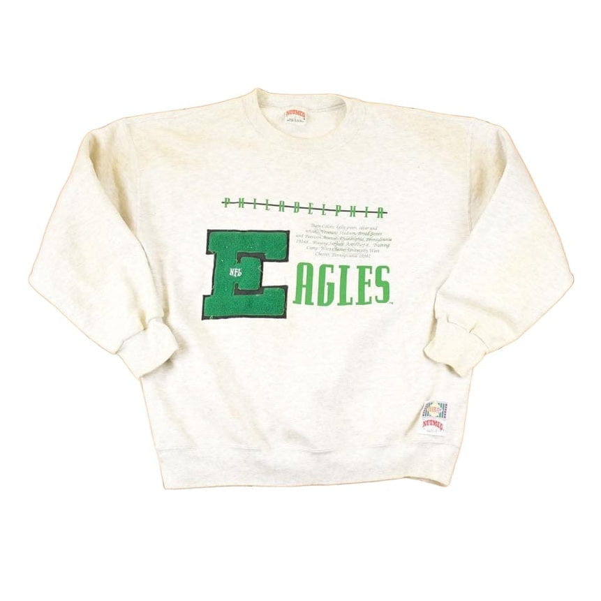 Vintage 1990s Nutmeg Philadelphia Eagles Embroidered NFL Crewneck Sweatshirt Mens L from propervintagecanada