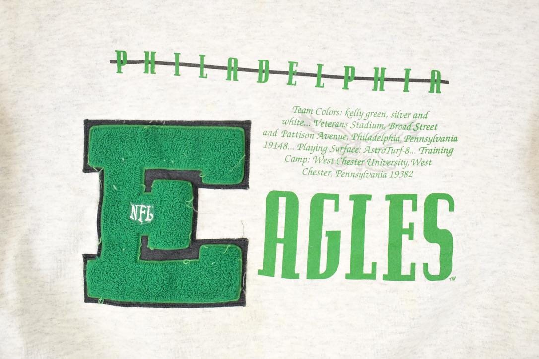 Vintage 1990s Nutmeg Philadelphia Eagles Embroidered NFL Crewneck Sweatshirt Mens L from propervintagecanada