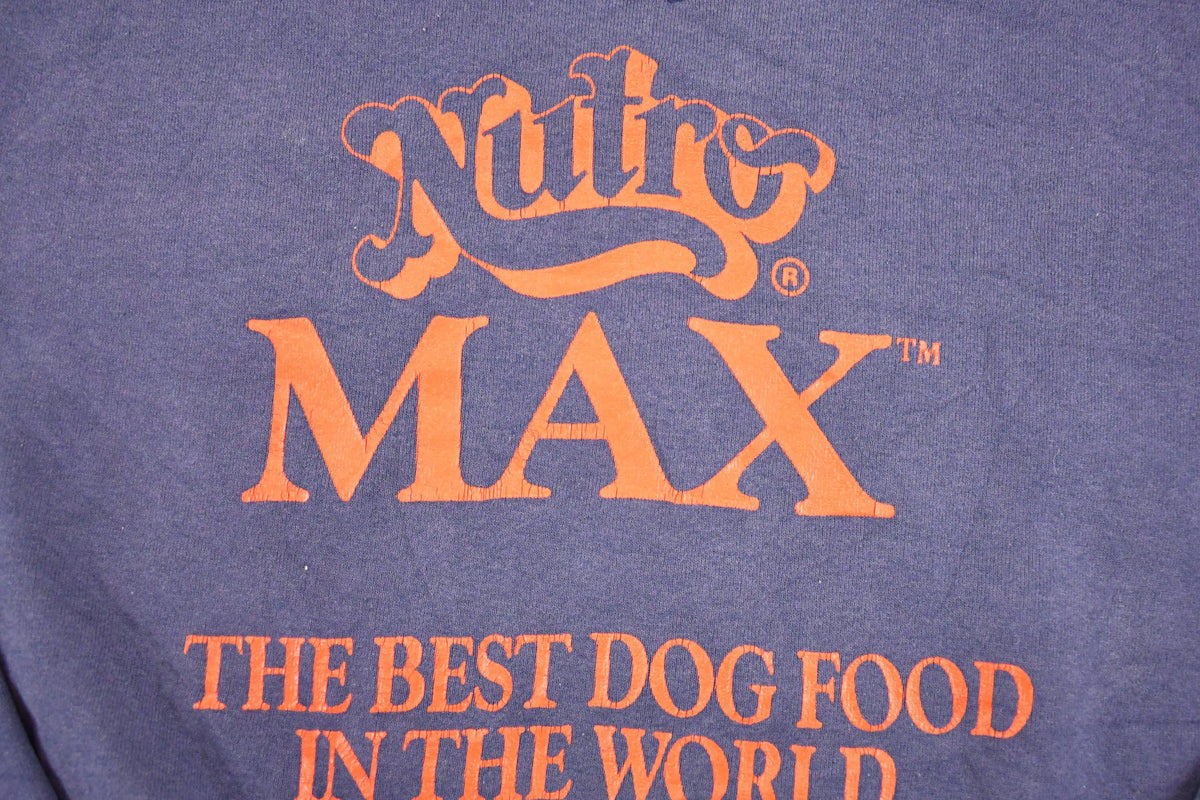 Vintage 1990s Nutro Max Dog Food Souvenir Crewneck Sweatshirt Mens L from propervintagecanada