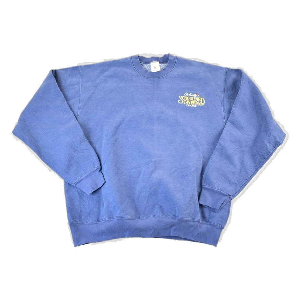 Vintage 1990s O Mallys Schoolyard Tavern Crewneck Sweatshirt Mens L from propervintagecanada