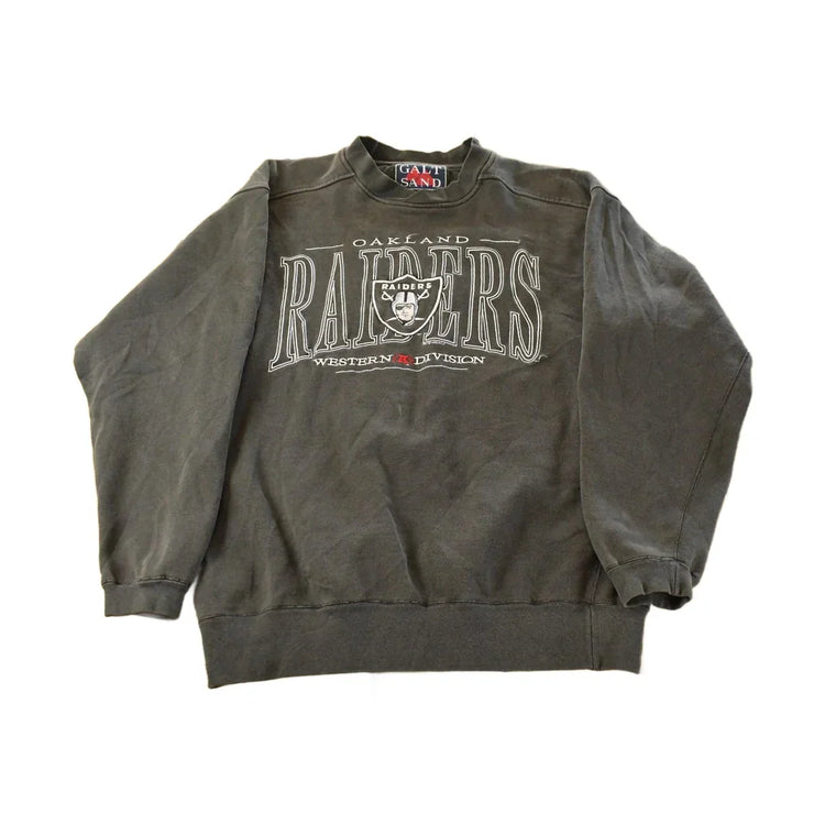 Vintage 1990s Oakland Raiders NFL Galt Sand Crewneck Sweatshirt Men's Large from propervintagecanada