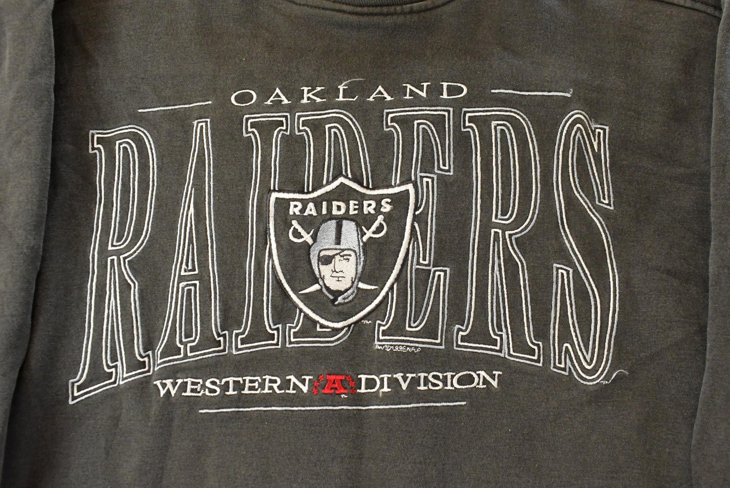 Vintage 1990s Oakland Raiders NFL Galt Sand Crewneck Sweatshirt Men's Large from propervintagecanada