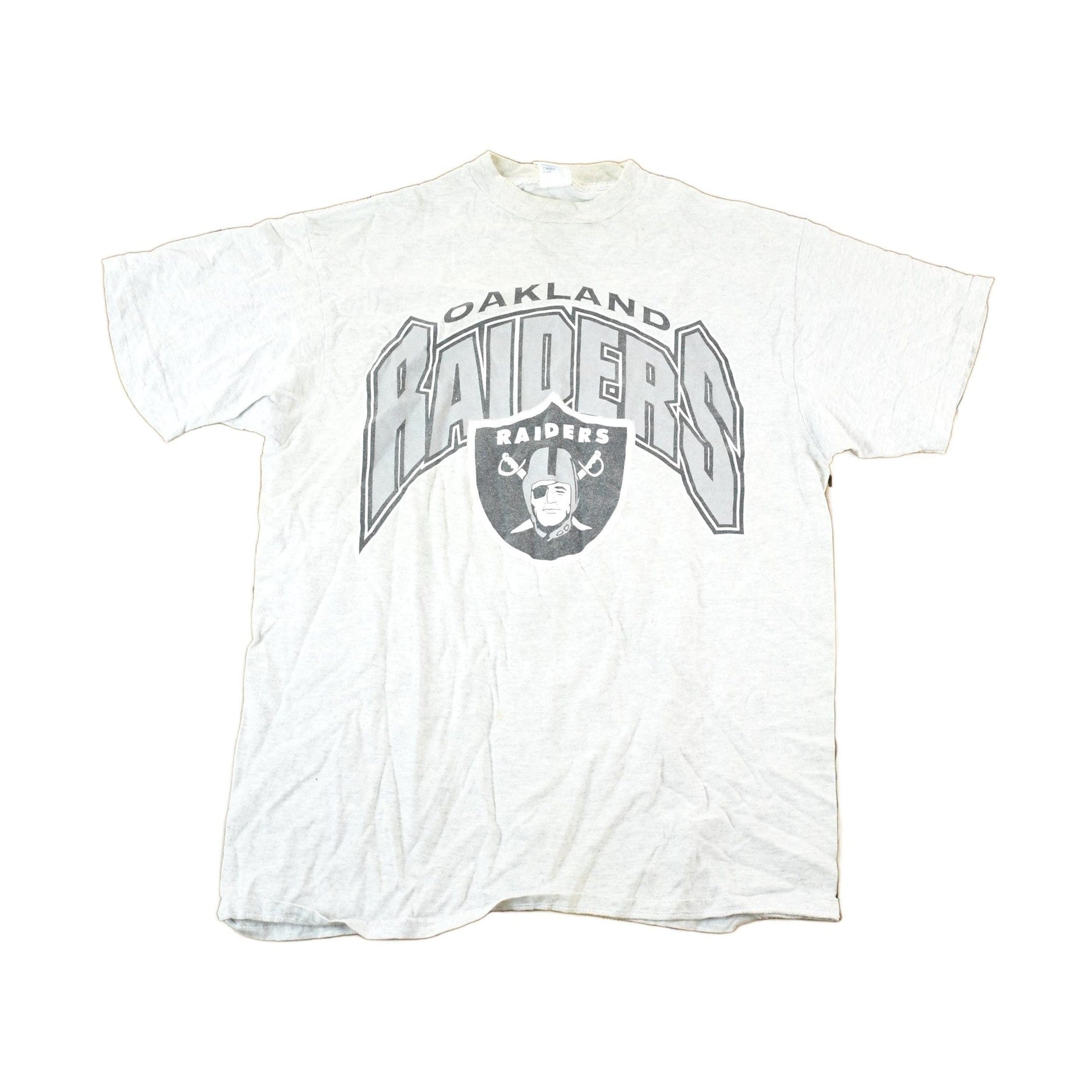 Vintage 1990s Oakland Raiders NFL Graphic T-Shirt Mens M from propervintagecanada