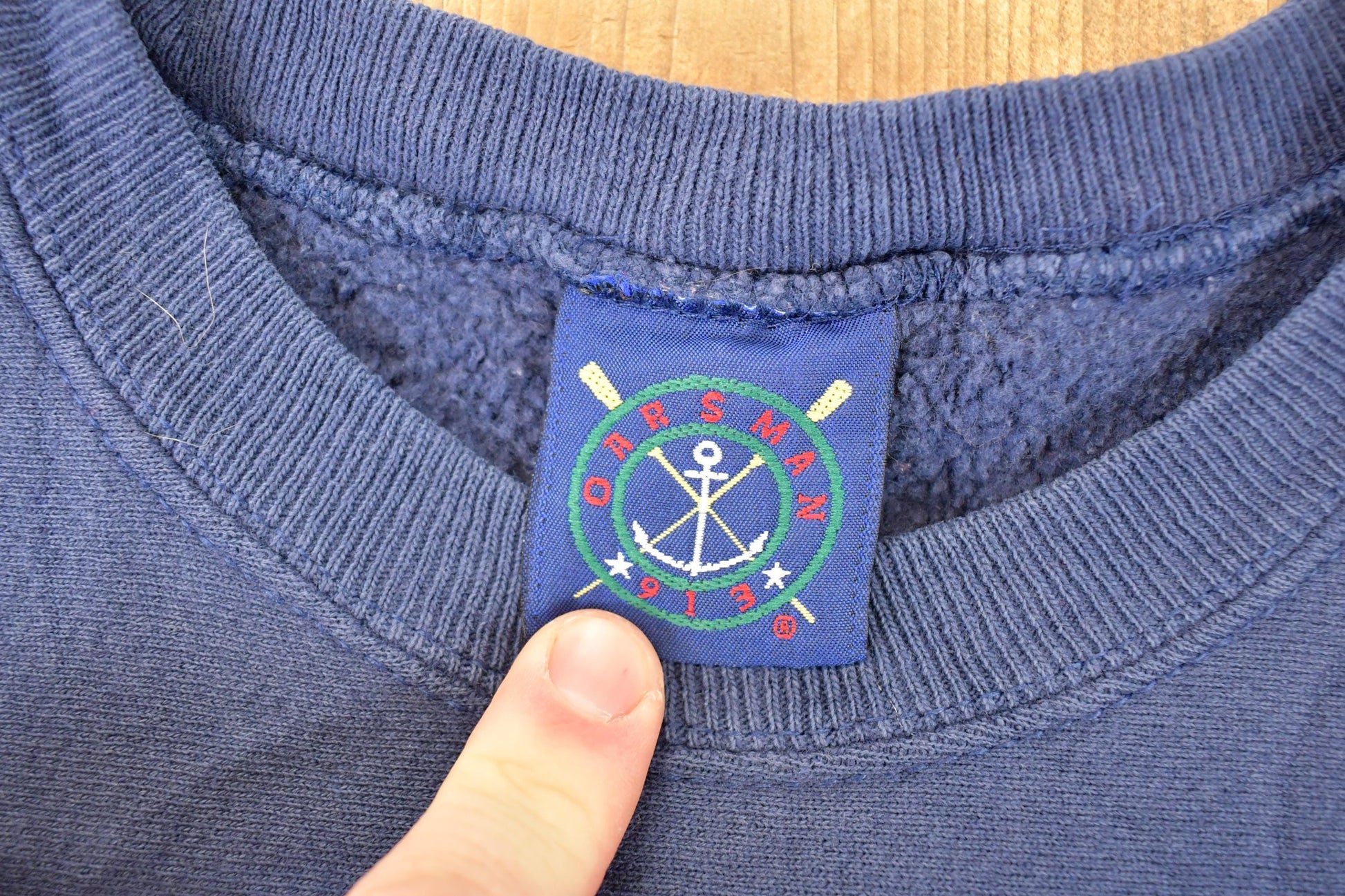Vintage 1990s Oarsman Arrowwood Cross Grain Crewneck Sweatshirt Men's L / Made In USA / 90's Destination Sweater from propervintagecanada