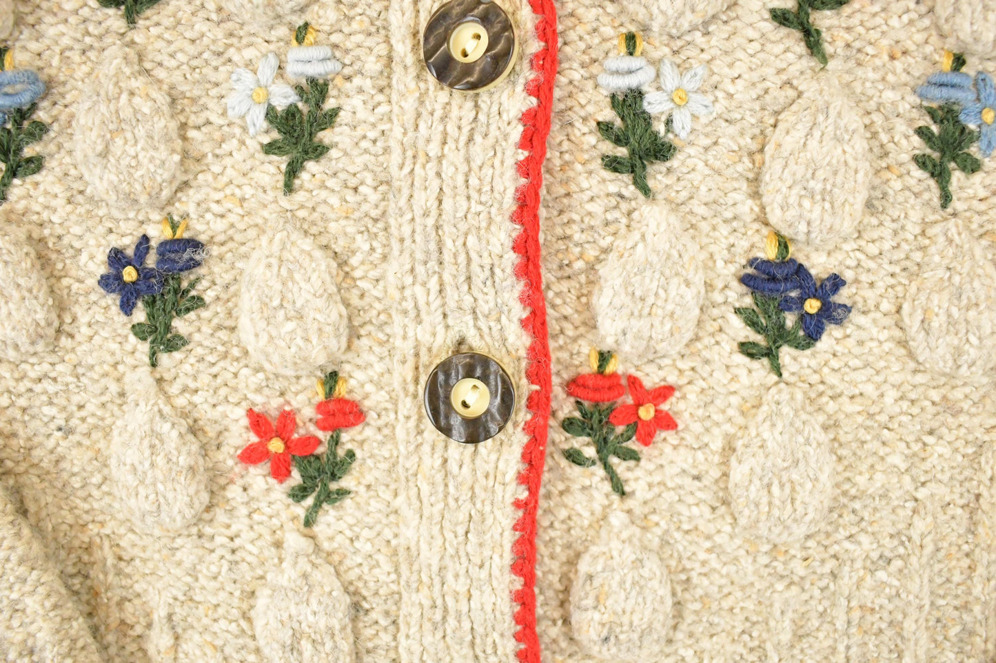 Vintage 1990s Obermeyer Chunky Cable Knit Cardigan Sweater Women's S from propervintagecanada