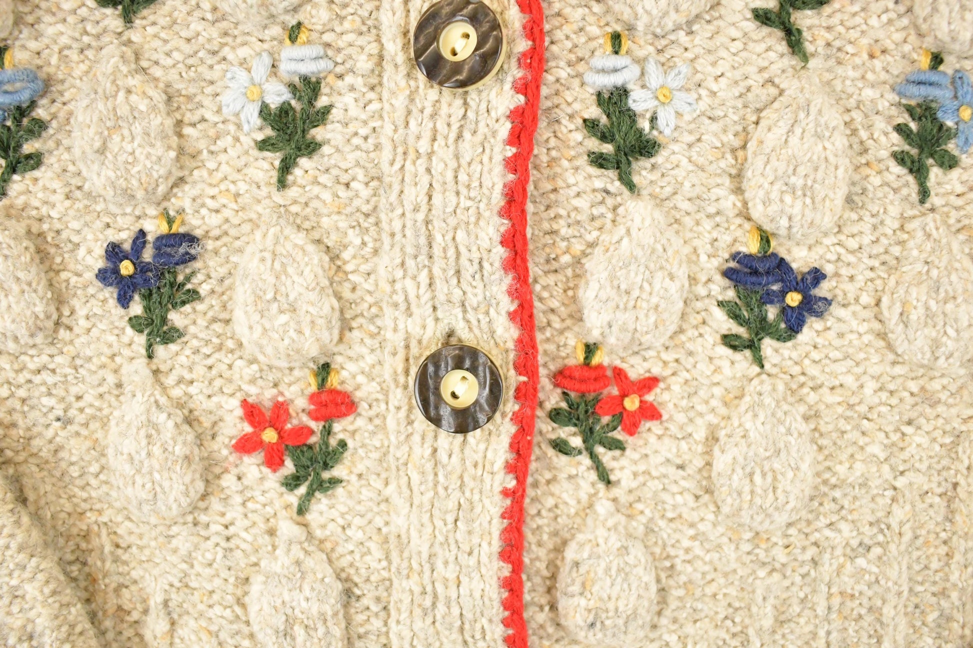 Vintage 1990s Obermeyer Chunky Cable Knit Cardigan Sweater Women's S from propervintagecanada