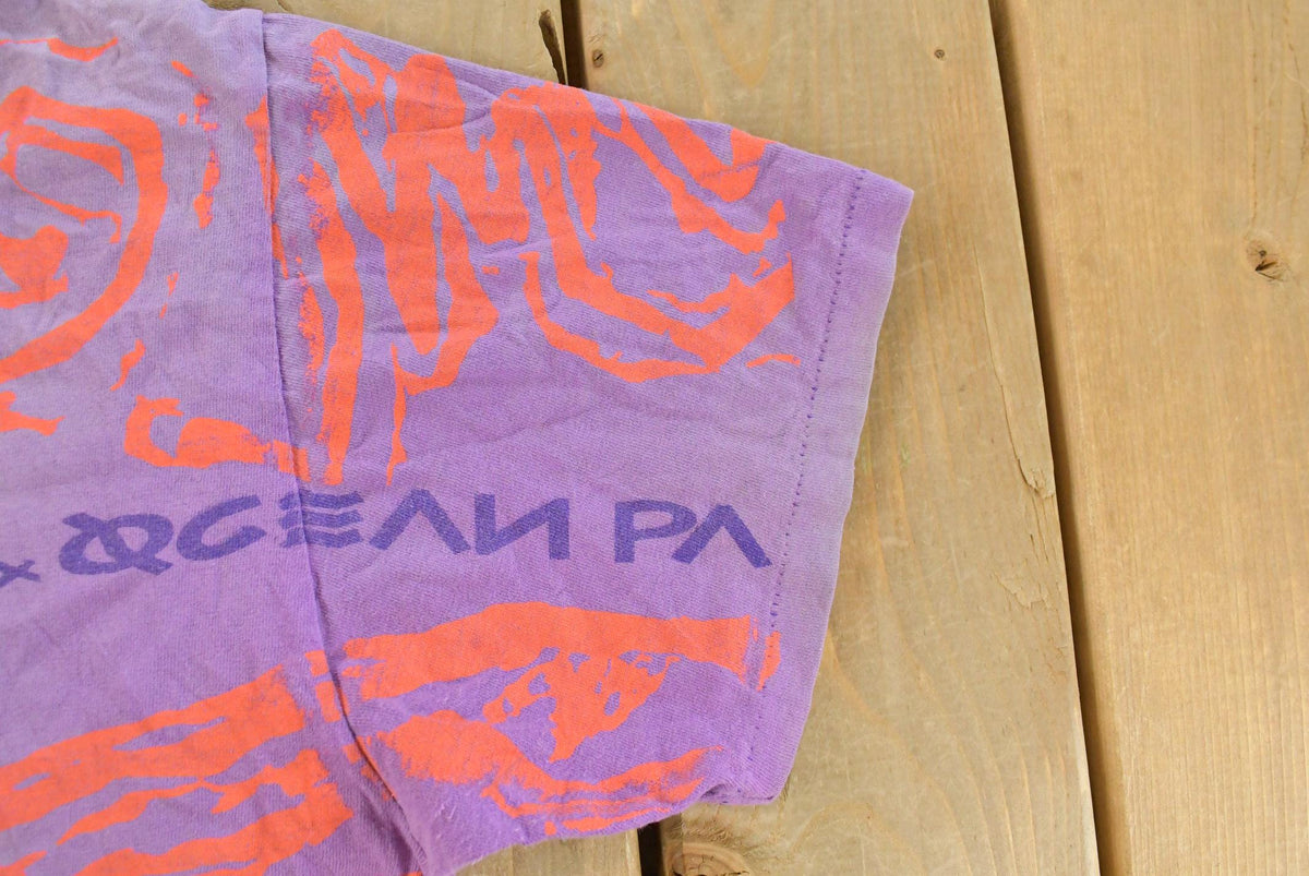 Vintage 1990s Ocean Pacific All Over Print Surf Graphic T Shirt Men's XL from propervintagecanada