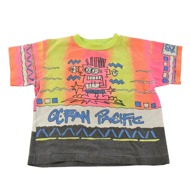 Vintage 1990s Ocean Pacific Souvenir Surfing T-Shirt Youth M from propervintagecanada