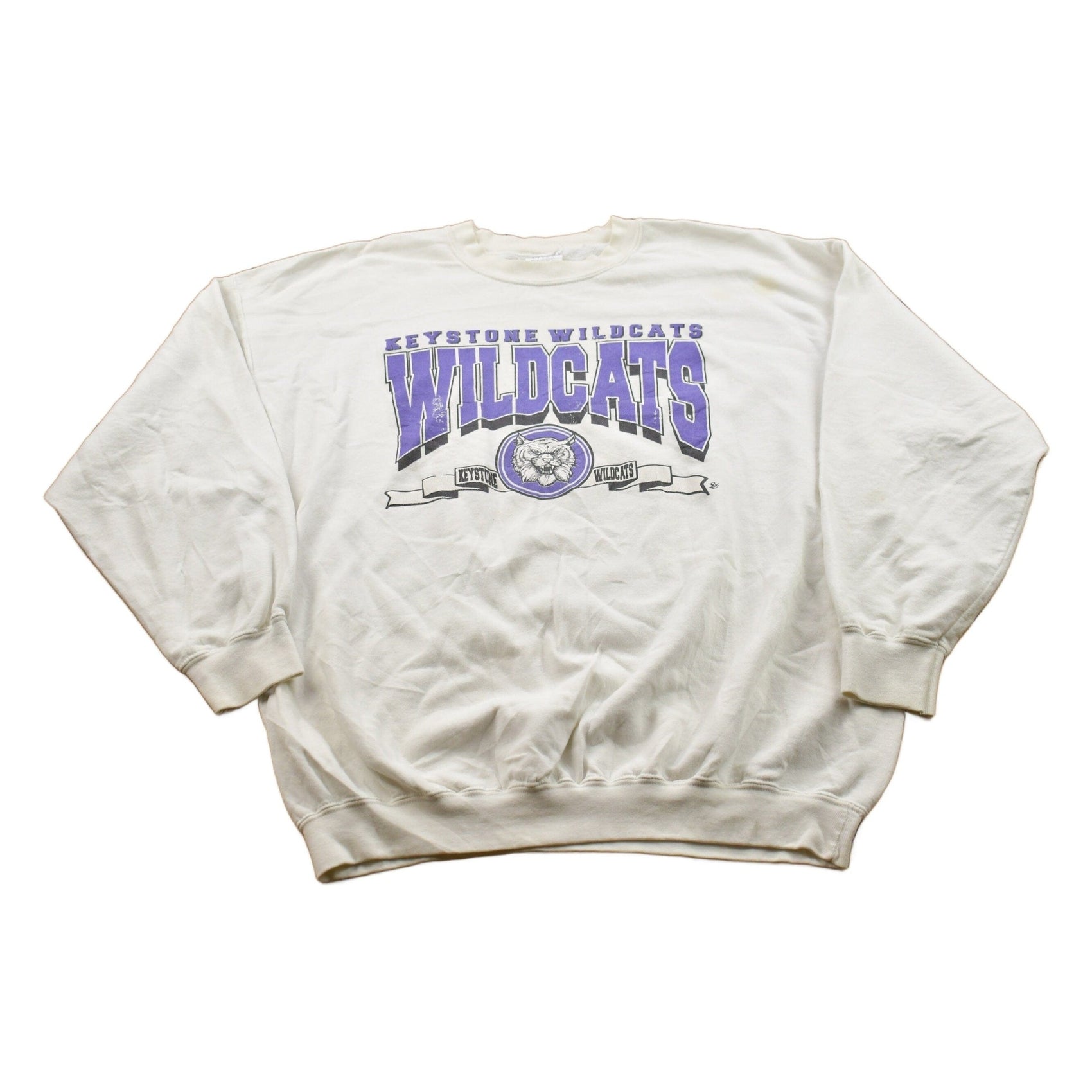 Vintage 1990s Ohio Keystone Wildcats Crewneck Sweatshirt Men's XL from propervintagecanada