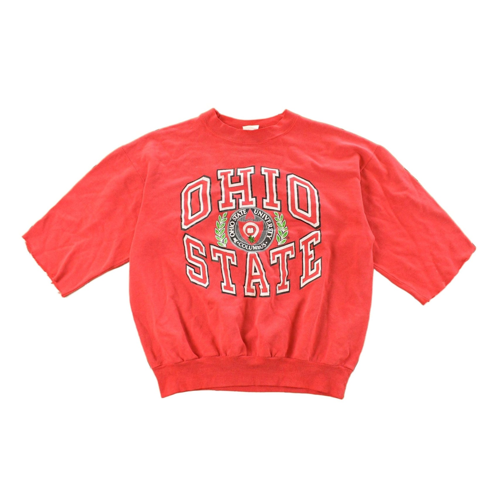 Vintage 1990s Ohio State Buckeyes Short Sleeve Crewneck Sweatshirt Men's Small from propervintagecanada