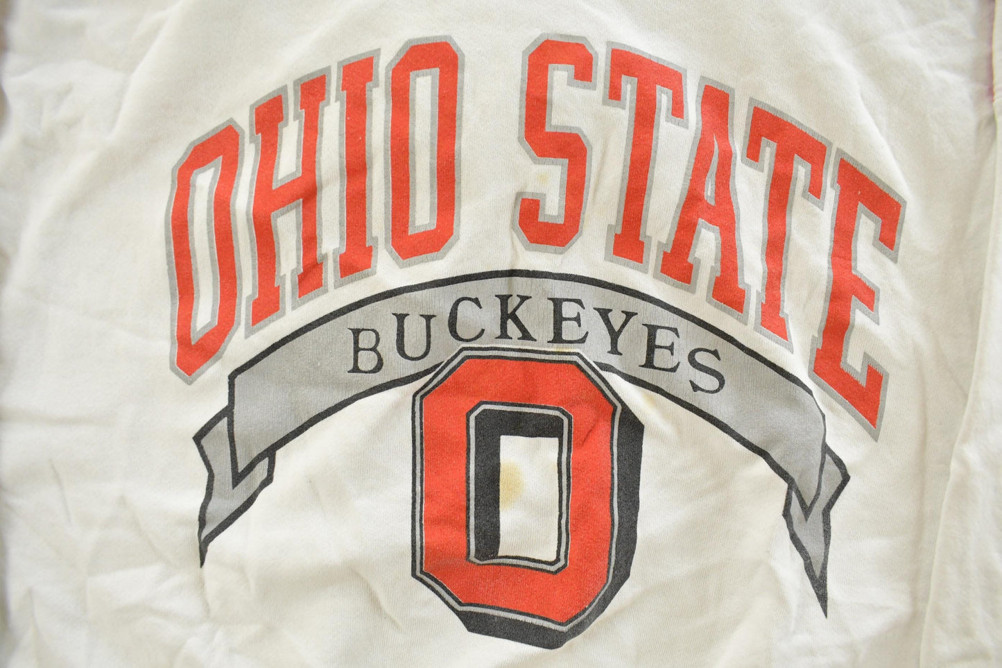 Vintage 1990s Ohio State University Buckeyes Collegiate Henley Sweatshirt Men's Large from propervintagecanada