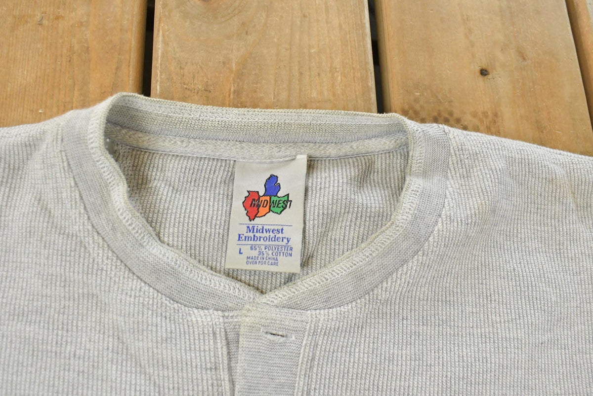 Vintage 1990s Ohio State University Buckeyes Collegiate Henley Sweatshirt Men's Large from propervintagecanada