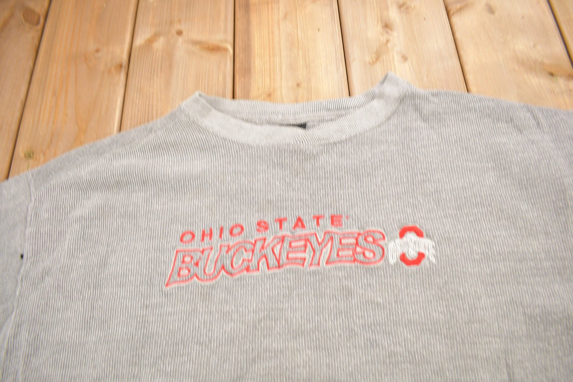 Vintage 1990s Ohio State University Buckeyes Collegiate Starter Crewneck Men's 3XL from propervintagecanada