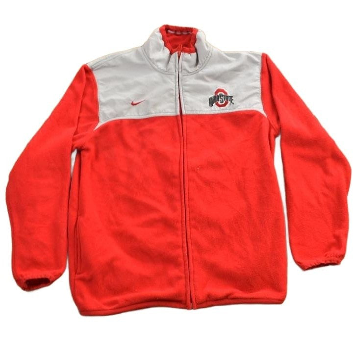 Vintage 1990s Ohio State University Buckeyes Collegiate Zip Up Nike Fleece Sweater Men's M from propervintagecanada