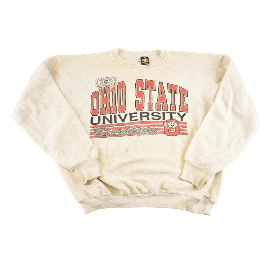 Vintage 1990s Ohio State University Buckeyes Crewneck Sweatshirt Men's XL from propervintagecanada