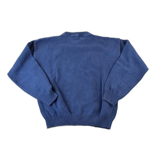 Vintage 1990s Old Glory American Flag Knit Crewneck Sweater Men's Medium from propervintagecanada