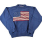 Vintage 1990s Old Glory American Flag Knit Crewneck Sweater Men's Medium from propervintagecanada