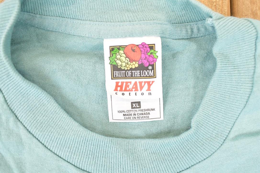 Vintage 1990s Old Mill Camp Northern Lights Souvenir Travel T-Shirt Men's L from propervintagecanada