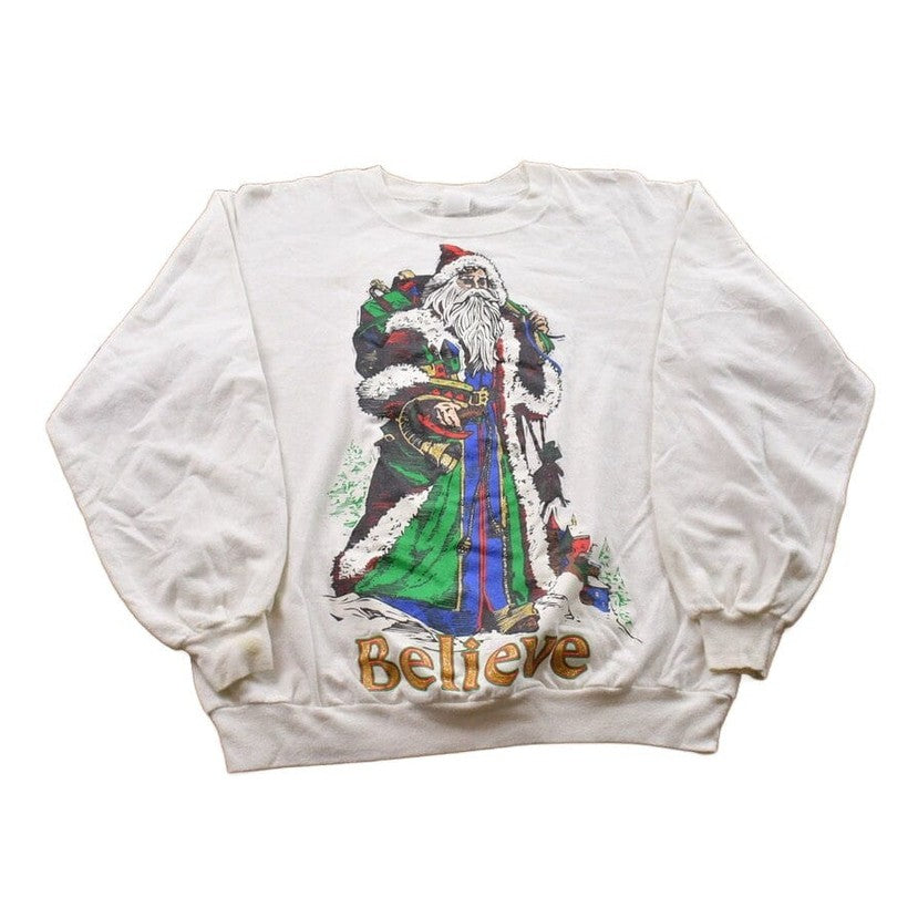 Vintage 1990s Old Saint Nick Christmas Sweater Men's Medium from propervintagecanada