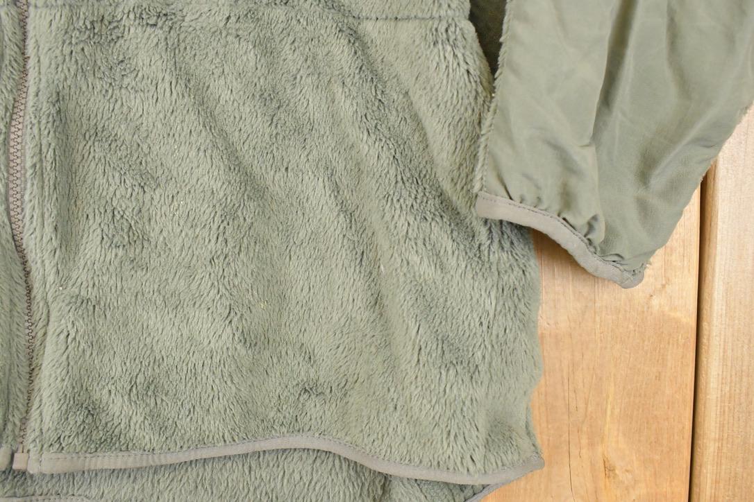 Vintage 1990s Olive Military Fleece Outdoorsman Sweater Men's XL from propervintagecanada