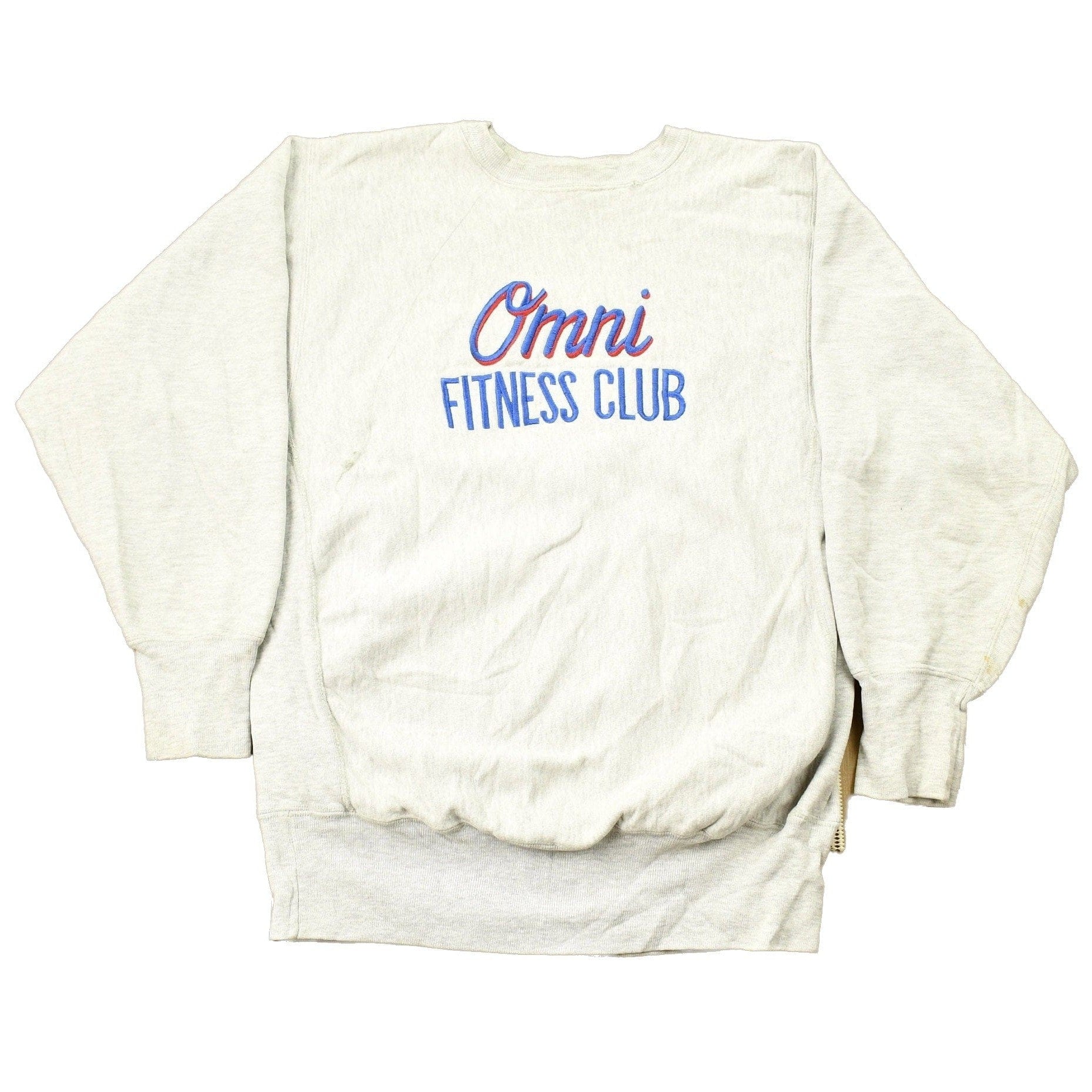 Vintage 1990s Omni Fitness Club Champion Reverse Weave Crewneck Sweatshirt Men's Large from propervintagecanada