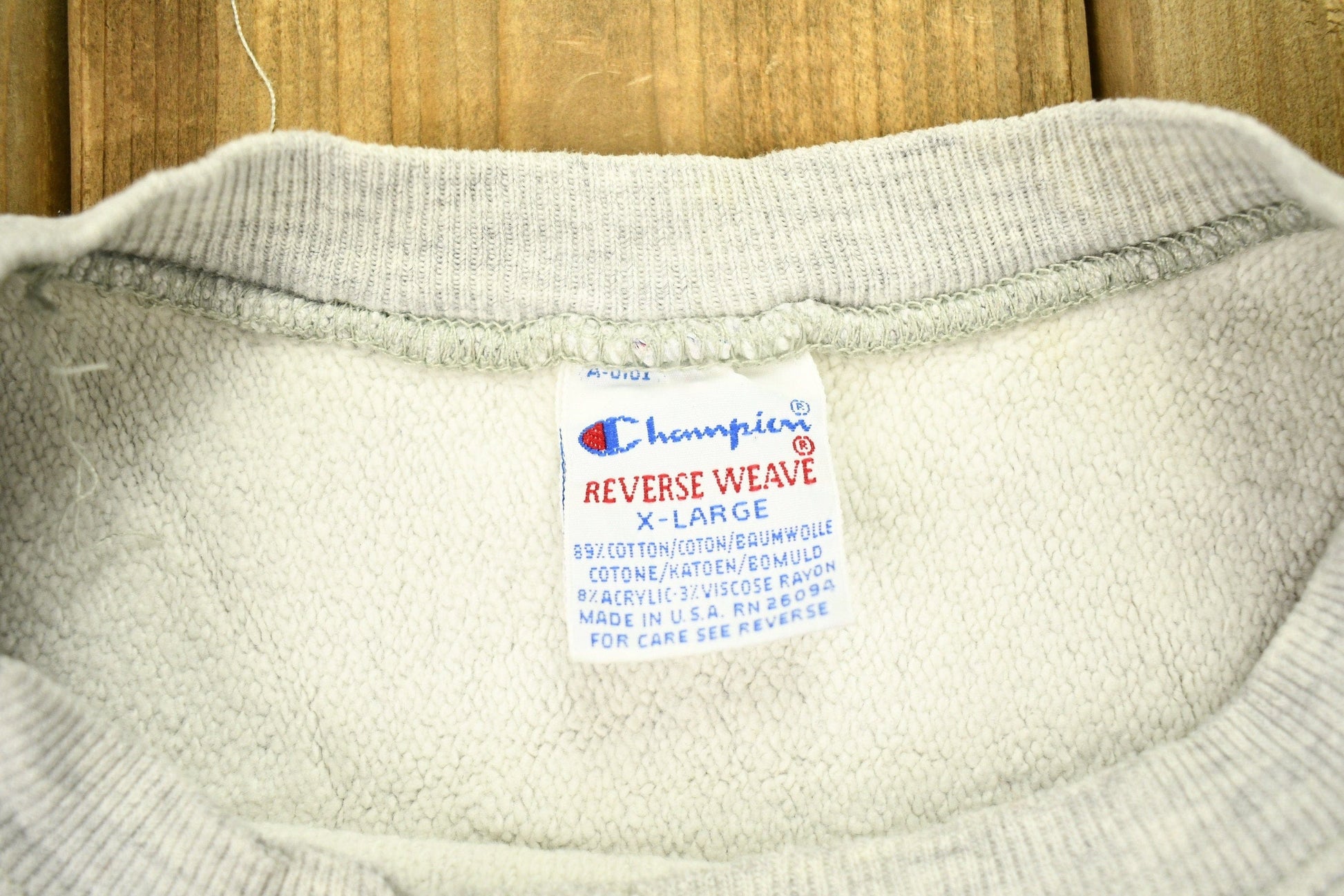 Vintage 1990s Omni Fitness Club Champion Reverse Weave Crewneck Sweatshirt Men's Large from propervintagecanada