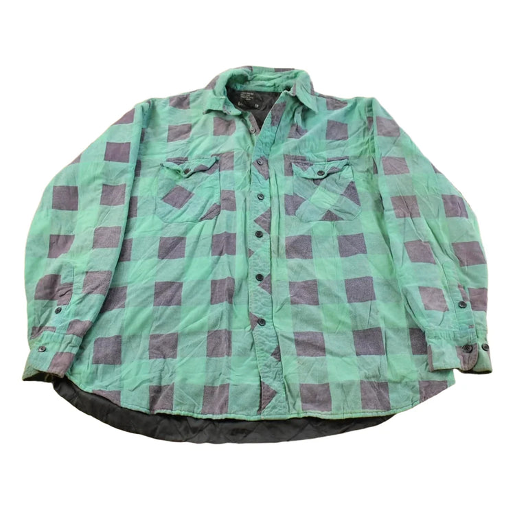 Vintage 1990s Omni II Insulated Flannel Button Up Shirt Jacket Men's XL from propervintagecanada