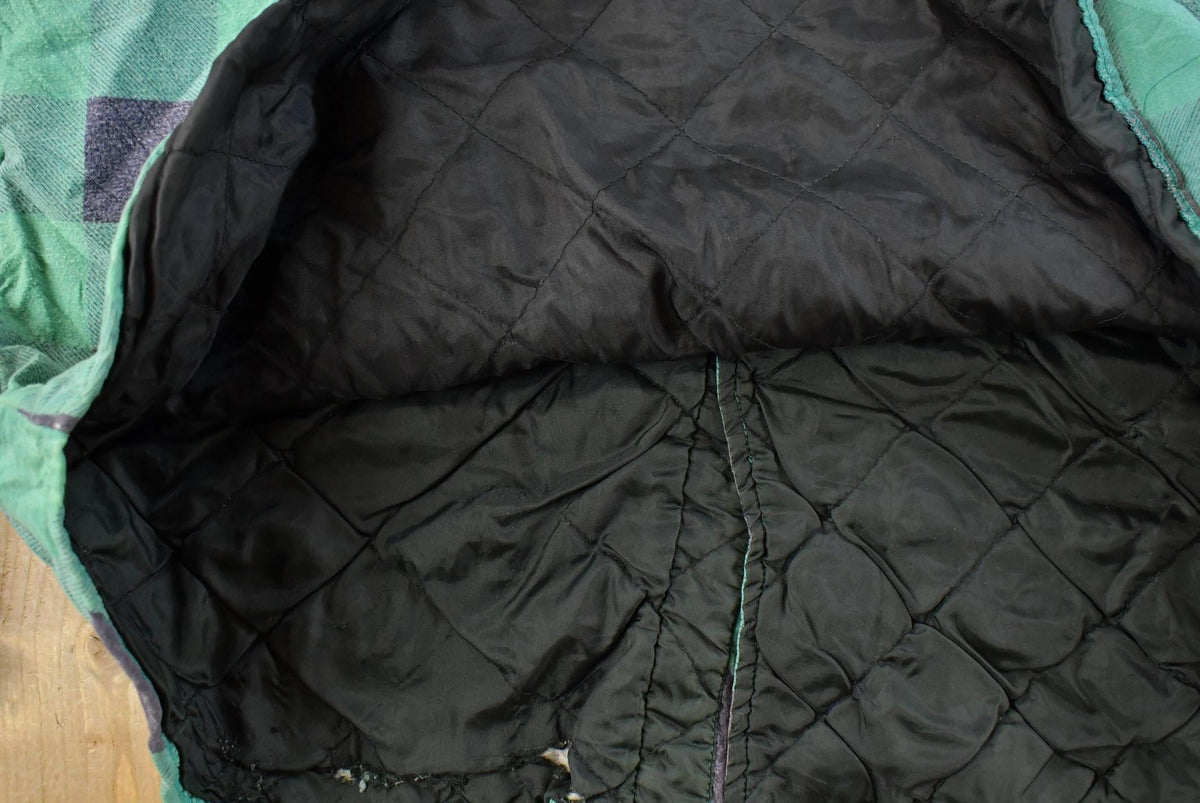 Vintage 1990s Omni II Insulated Flannel Button Up Shirt Jacket Men's XL from propervintagecanada