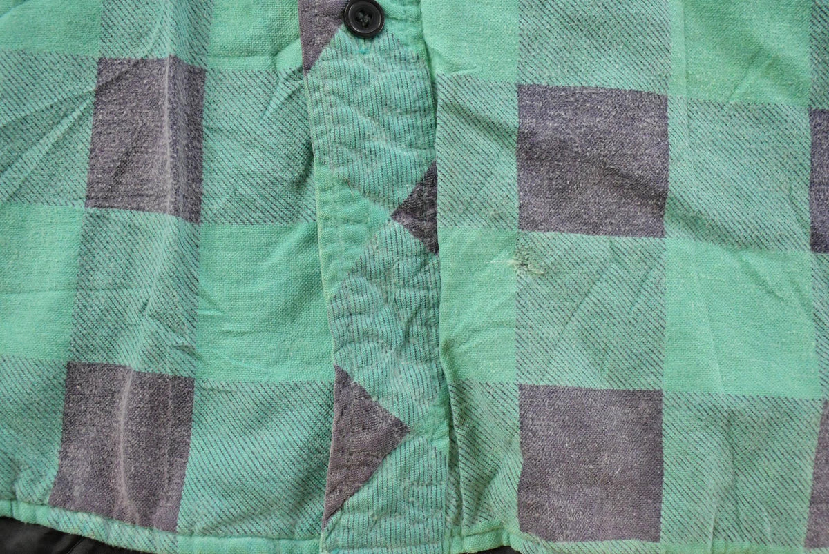 Vintage 1990s Omni II Insulated Flannel Button Up Shirt Jacket Men's XL from propervintagecanada