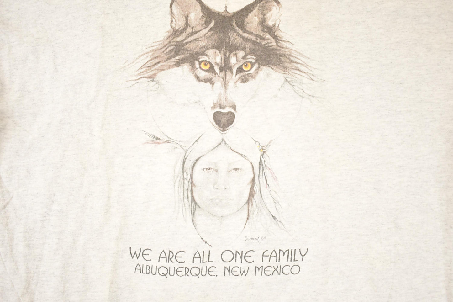Vintage 1990s One Family Albuquerque New Mexico Souvenir Travel T-Shirt Men's XL from propervintagecanada