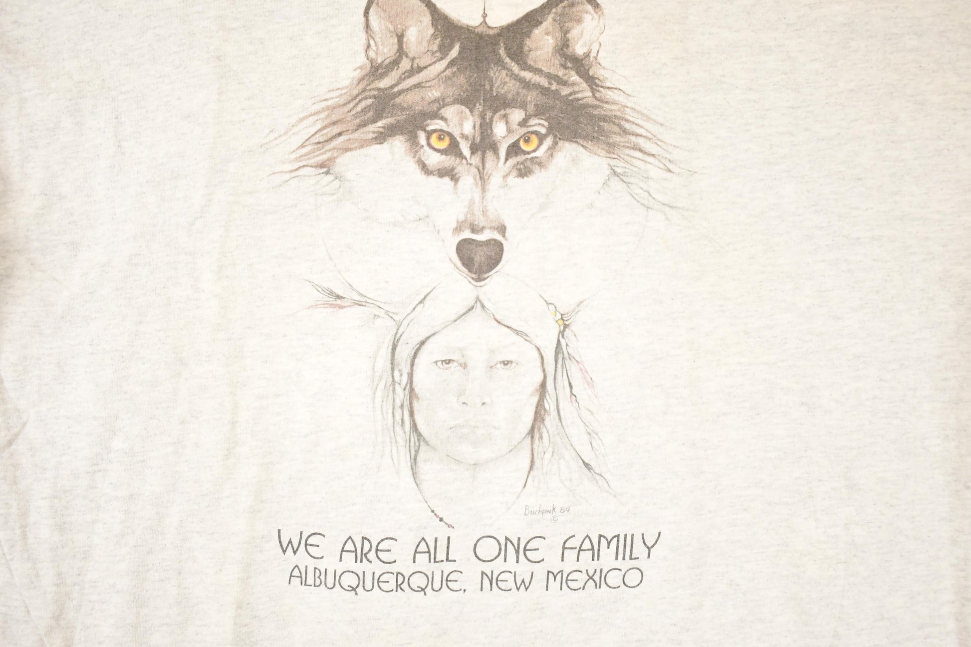 Vintage 1990s One Family Albuquerque New Mexico Souvenir Travel T-Shirt Men's XL from propervintagecanada