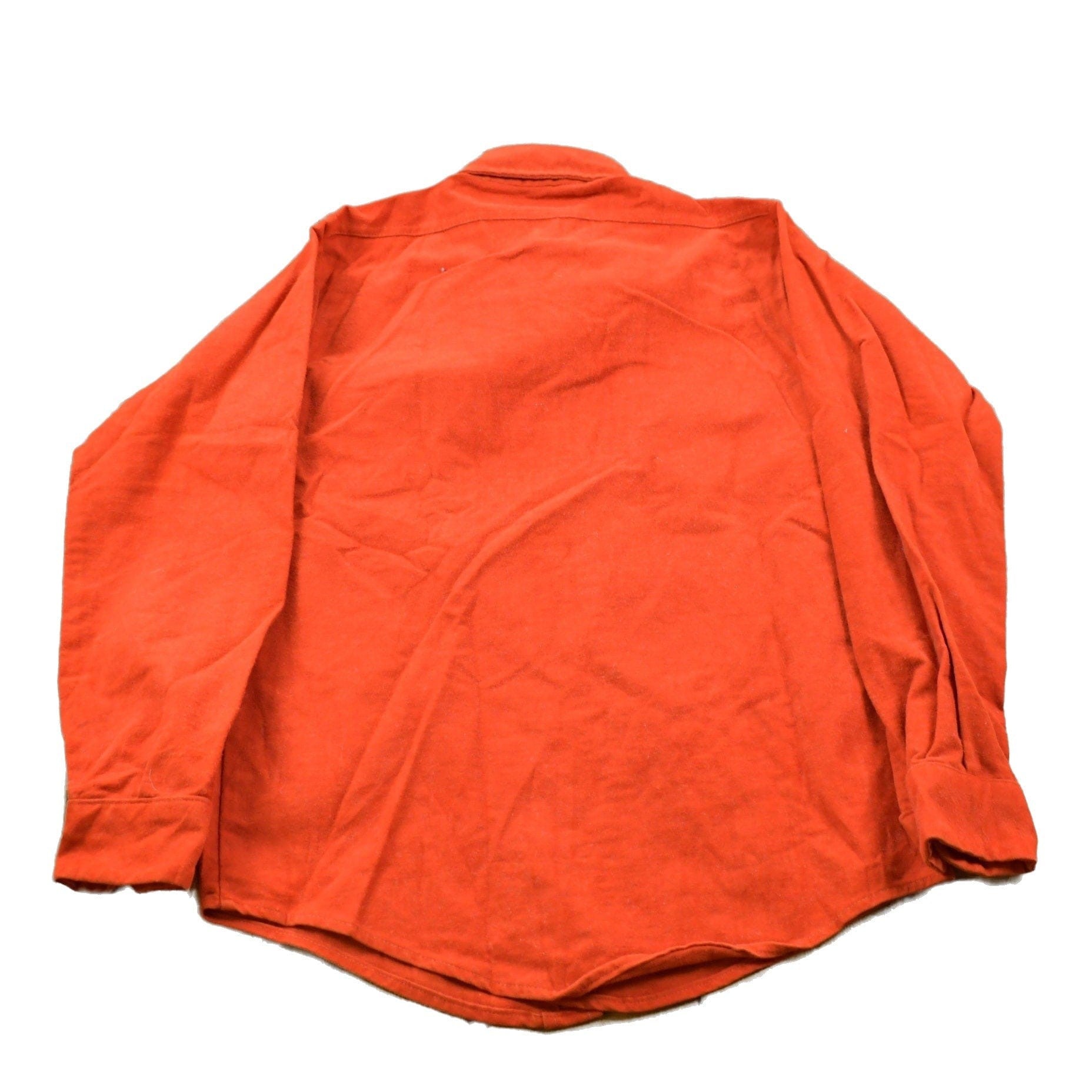 Vintage 1990s Orange Button Up Shirt Men's Large from propervintagecanada