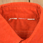 Vintage 1990s Orange Button Up Shirt Men's Large from propervintagecanada