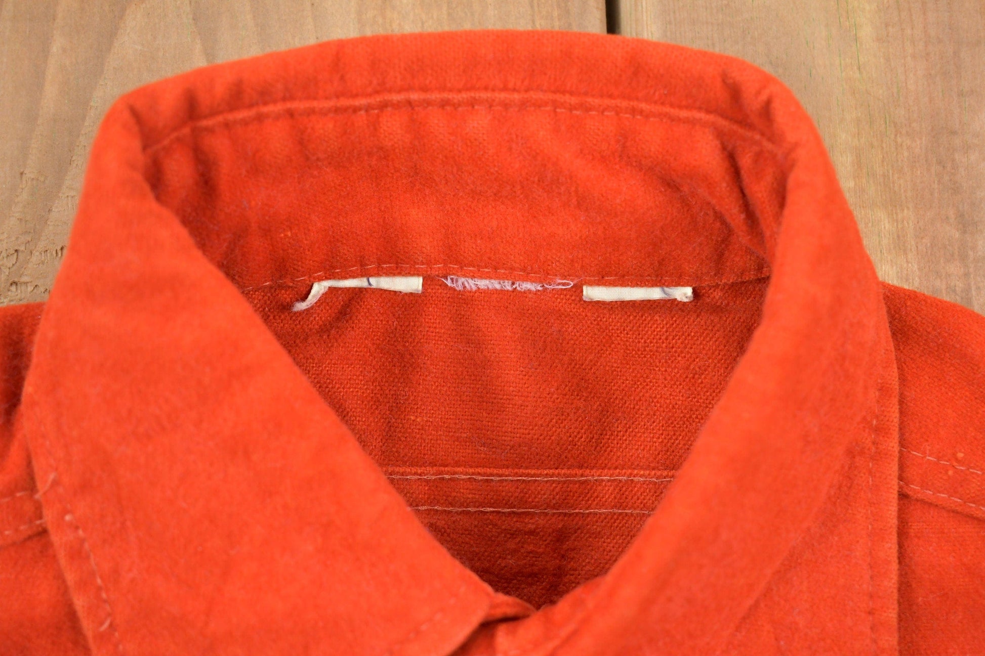 Vintage 1990s Orange Button Up Shirt Men's Large from propervintagecanada